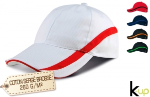 Casquette publicitaire 6 panneaux avec marquage de votre choix 