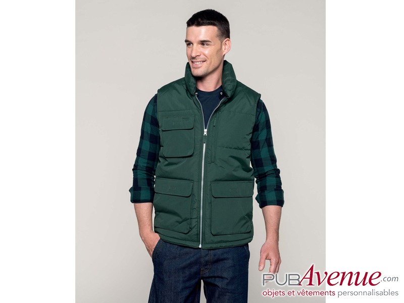 Bodywarmer matelassé personnalisable Bodywarmer matelassé personnalisable