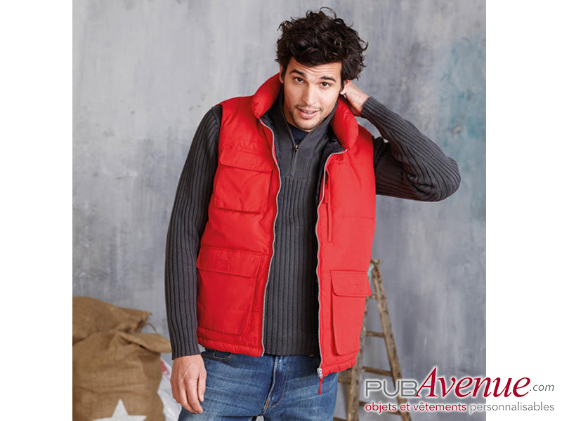 Bodywarmer personnalisable matelassé Bodywarmer personnalisable matelassé