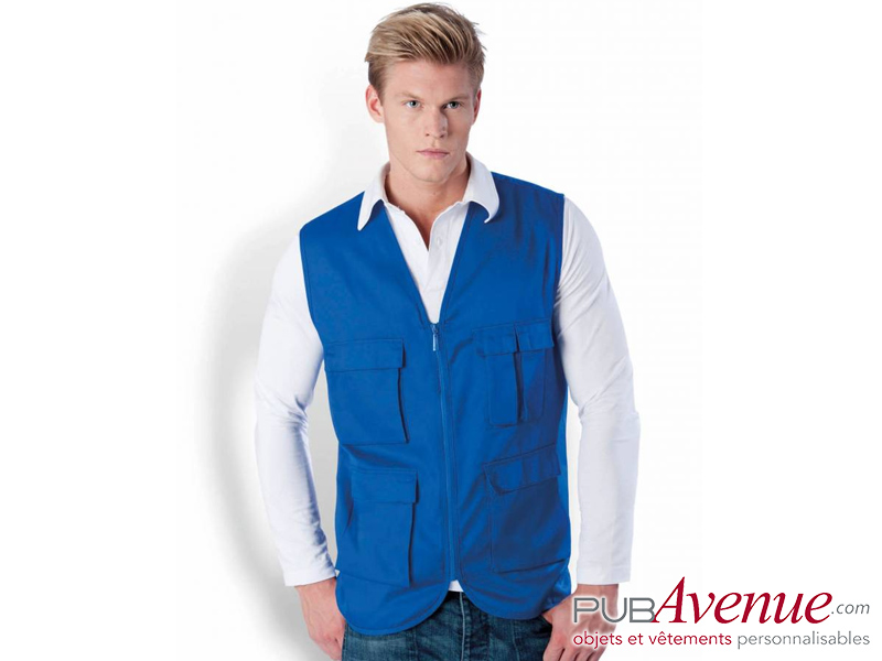 Bodywarmer personnalisé multipoches Bodywarmer personnalisé multipoches