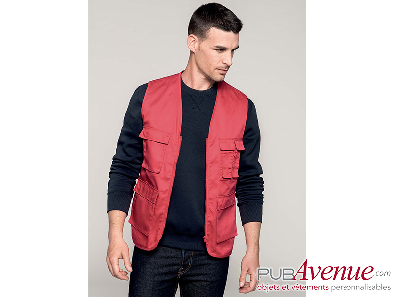Bodywarmer multipoches personnalisé Bodywarmer multipoches personnalisé