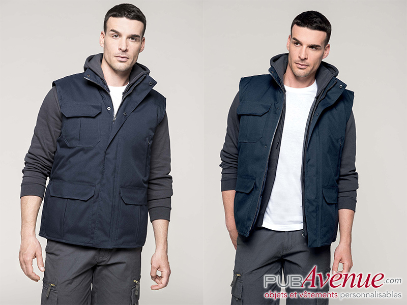 Bodywarmer gilet worker publicitaire Bodywarmer gilet worker publicitaire