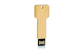 Clé USB bois en forme de clef de maison