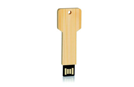 Clé USB personnalisée bois en forme de clef de maison