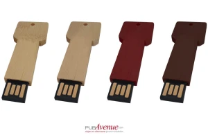 Clé USB personnalisée bois en forme de clef de maison