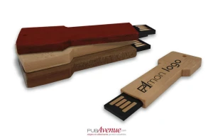 Clé USB personnalisée bois en forme de clef de maison