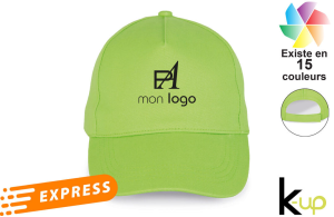 Casquette publicitaire personnalisée 5 pans livraison rapide 