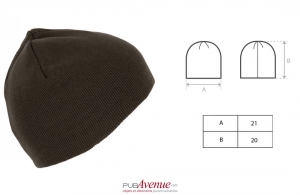 Bonnet tricoté en coton biologique naturel