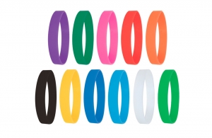 Bracelet unicolore en silicone