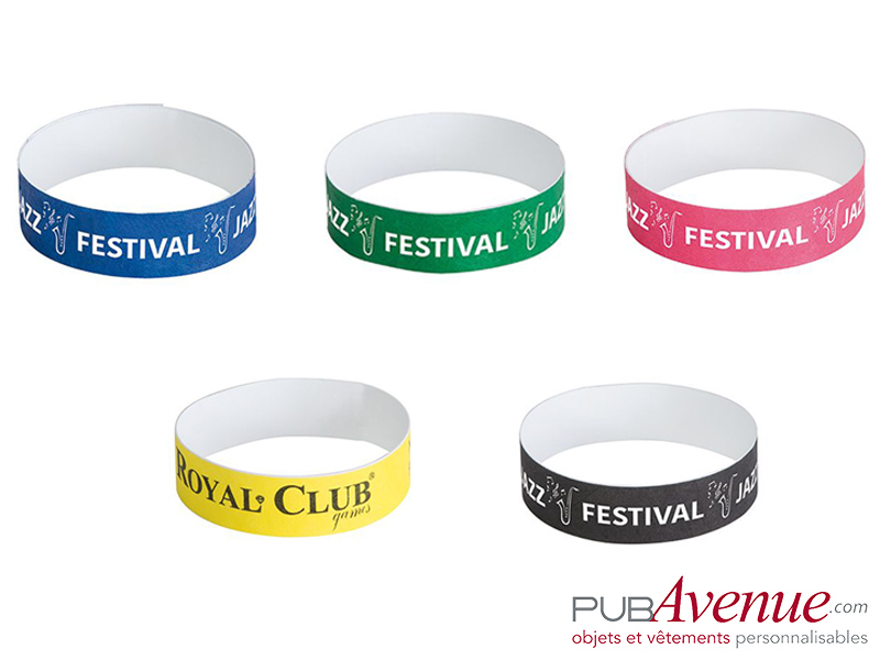 Bracelet papier Tyvek en express personnalisable Bracelet papier Tyvek en express personnalisable