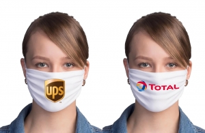 Masque tissu personnalisé avec logo, photo, texte