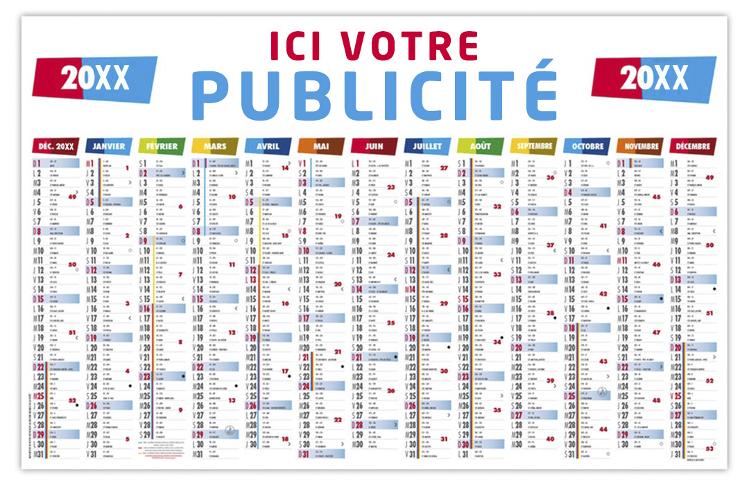 Calendrier publicitaire, Calendrier personnalisé