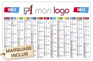 Calendrier professionnel publicitaire personnalisé 670 x 430 maximilien maxi 