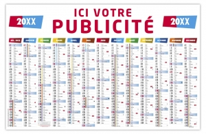Calendrier professionnel personnalisé 670 x 430