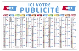 Calendrier professionnel personnalisé 670 x 430