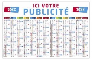 Calendrier professionnel personnalisé 670 x 430