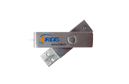 Clé USB personnalisée rotative en métal