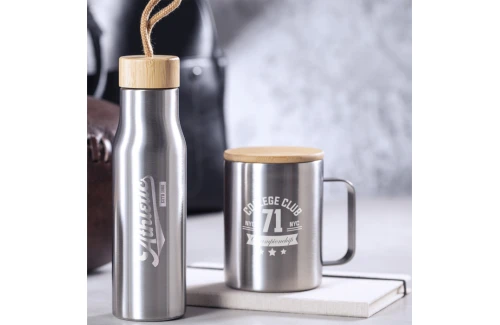Mug thermique personnalisé Ricaly en acier inoxydable de 350 ml