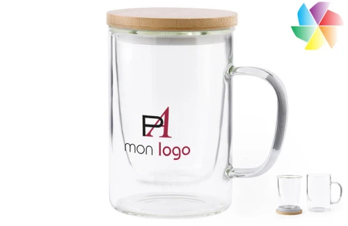 Tasse à thé personnalisée écologique Masty de 450 ml