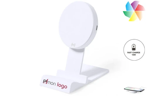 Chargeur de téléphone sans fil publicitaire personnalisé à charge rapide de 15 w Lomen 
