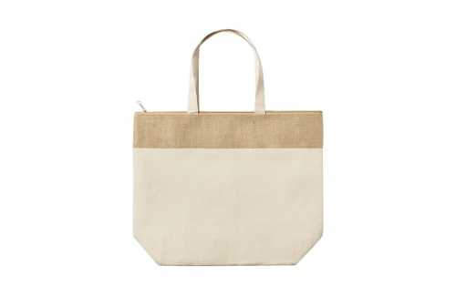 Sac isotherme personnalisé Linax en tissu et toile de jute