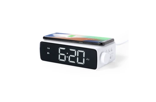 Horloge réveil matin personnalisée Fabirt à chargeur sans fil