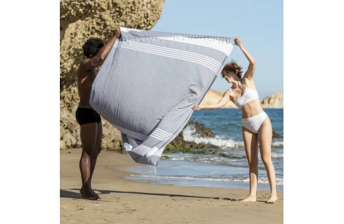 Natte de plage personnalisé Simbar en coton recyclé