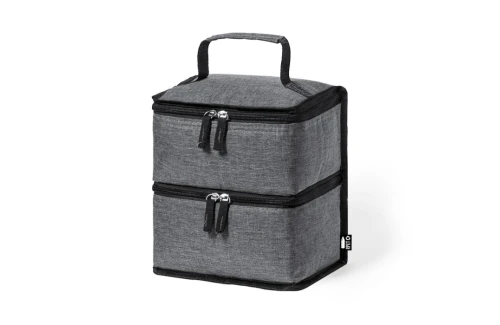 Sac isotherme personnalisé Stacy en RPET recyclé à double compartiment