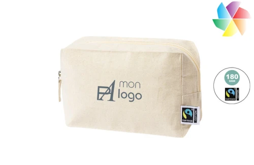 Trousse de toilette publicitaire personnalisée Grafox pochette certifiée fairtrade 