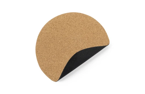 Tapis de souris bureau personnalisé Topick format rond en liège naturel