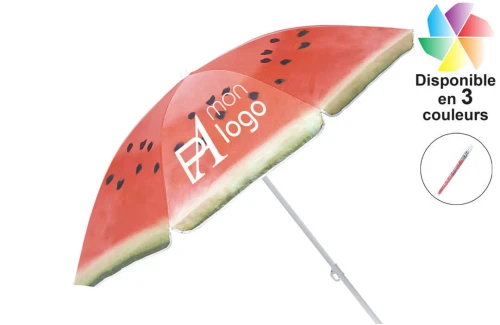 Parasol de plage personnalisé Chaptan à motifs de fruits