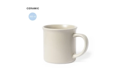 Mug personnalisé Byren de 300ml à finition mate naturelle