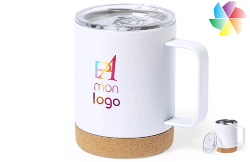 Mug isotherme publicitaire personnalisée Wifly pour sublimation 