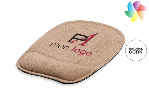 Tapis de souris publicitaire personnalisé Kaishen antidérapante et repose-poignet rembourré 