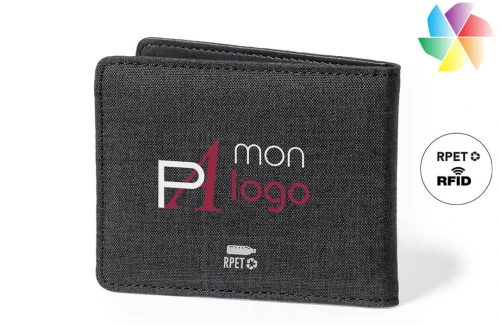 Portefeuille publicitaire personnalisé Kenxo à porte cartes de sécurité RFID 