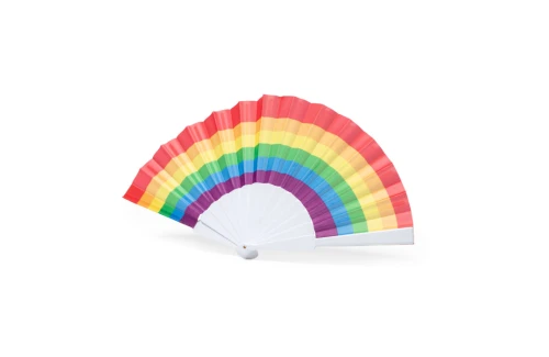 Éventail personnalisé LGBT au couleur arc en ciel Rupaul