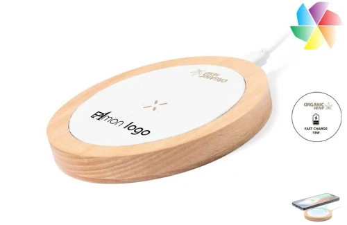 Chargeur par induction boitier sans fil 15w publicitaire personnalisé Kuzgal 