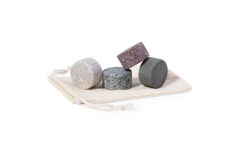 Set à glaçon personnalisé Glamer avec 4 pierres réutilisables en granit