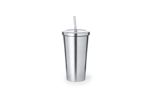 Gobelet thermique personnalisable verre thermique avec paille Moder 600 ml