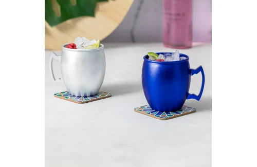 Mug personnalisé Ashley en aluminium de 540 ml