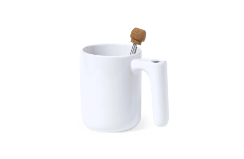 Tasse personnalisée Beverly de 500 ml avec agitateur extensible