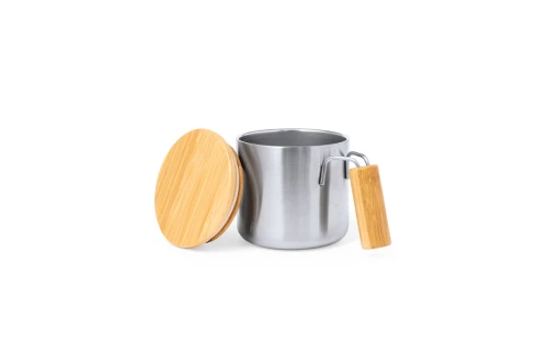 Tasse isotherme personnalisée Claire en acier recyclé de 330 ml
