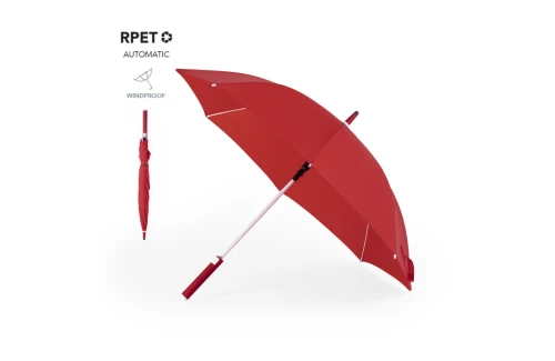 Parapluie golf personnalisé résistant au vent en RPET recyclé Wolver