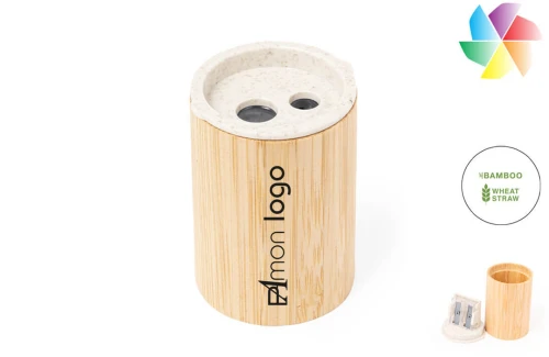 Taille crayon publicitaire personnalisé Dilaver en fibre de blé et bambou 