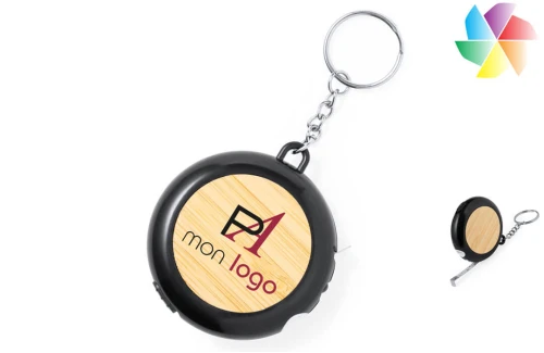 Porte-clés publicitaire personnalisé multifonction mètre et multi-outils 4 fonctions Wilco 