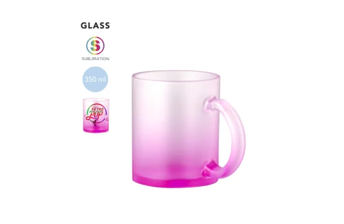 Tasse publicitaire verre coloré dégradé Osaka de 350 ml pour sublimation