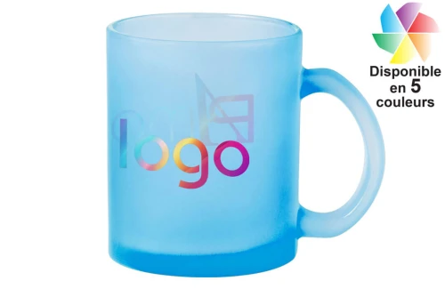 Tasse publicitaire personnalisée cervan en verre translucide pour sublimation 