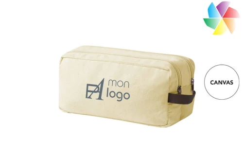 Trousse de toilette publicitaire personnalisée Raberu à double compartiments 
