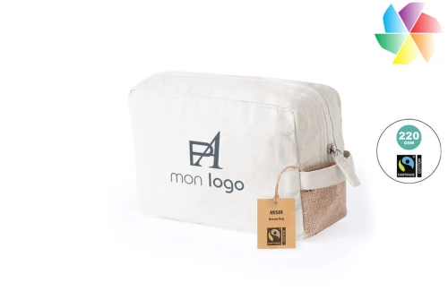 Trousse de toilette publicitaire personnalisée Misir certifiée fairtrade 