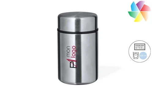 Bol à déjeuner publicitaire personnalisé Zanka gamelle étanche en acier inox 